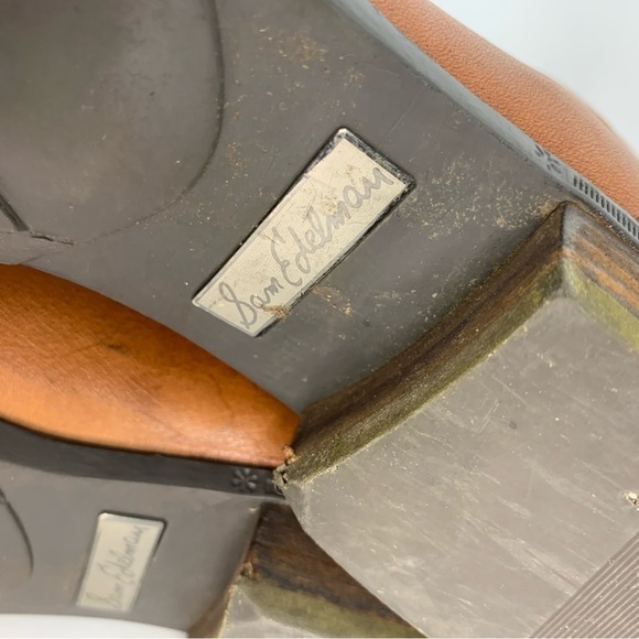 Sam Edelman Cognac Leather Penny Riding Knee High Boots 7.5 - Picture 12 of 15